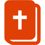 Orange Bible icon rounded corners